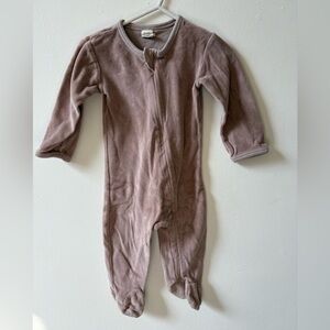 Kate Quinn Velour Footed Pajamas